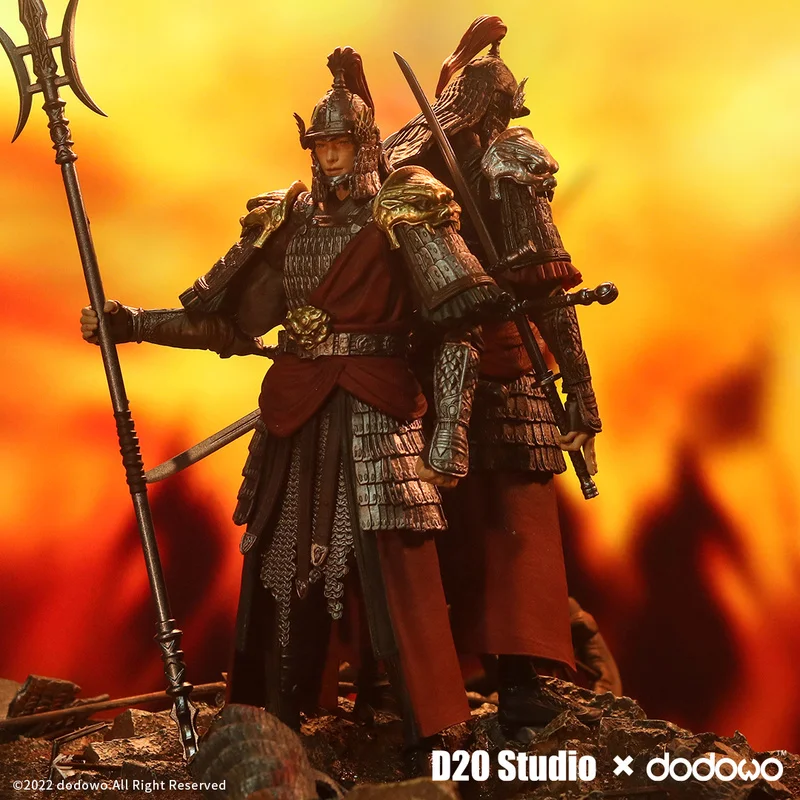 

In Stock D20 Studio X dodowo 1/12 Scale Collectible 18CM Male Soldier Chinese Swordsman Model Toy 6'' Action Figure Model Toys