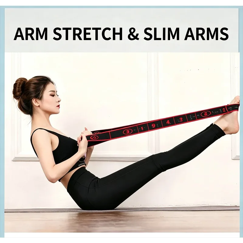 4/2 Piece Set of Yoga Resistance Bands, Fitness Home Therapy Rehabilitation Elastic Bands, Portable Full-Body Stretching Strength Training Bands, Multifunctional Resistance Bands