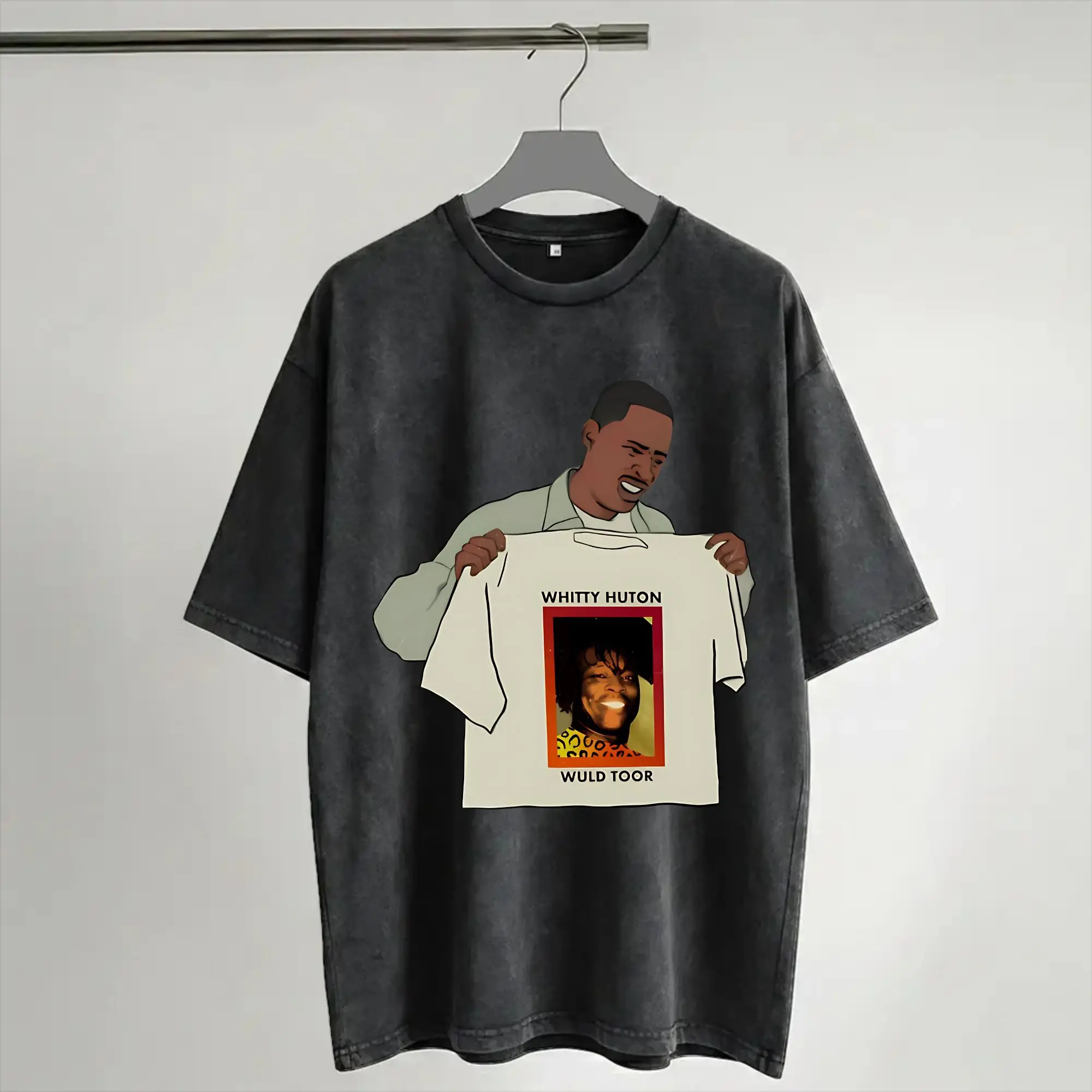 Summer Whitty Huton Wuld Toor Washed T Shirt Accessories Oversize T-Shirt  Men Women Tee