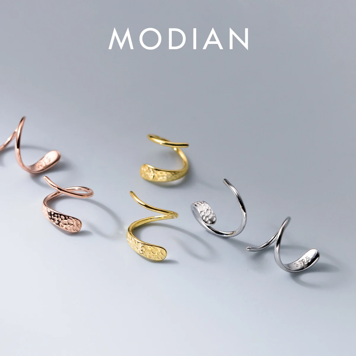 Modian unikalna konstrukcja nieregularne klasyczne prawdziwe 925 Sterling Silver Fashion złoty kolor stadniny kolczyki dla kobiet srebrna biżuteria