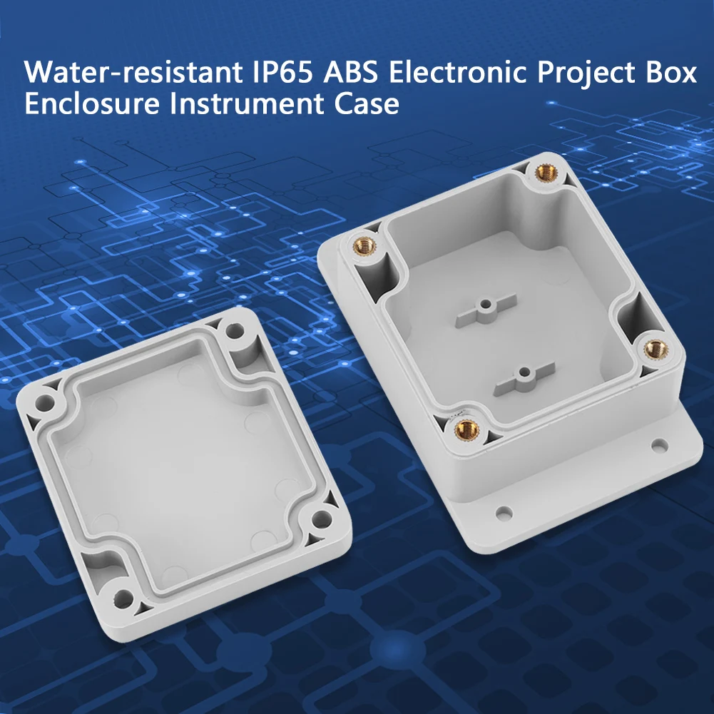 IP65 Wasserdichte Anschlussdose, Verkabelungsanschlusskasten, wasserabweisendes ABS, elektrische Projektbox, Gehäuse, Instrumentenanschlusskasten