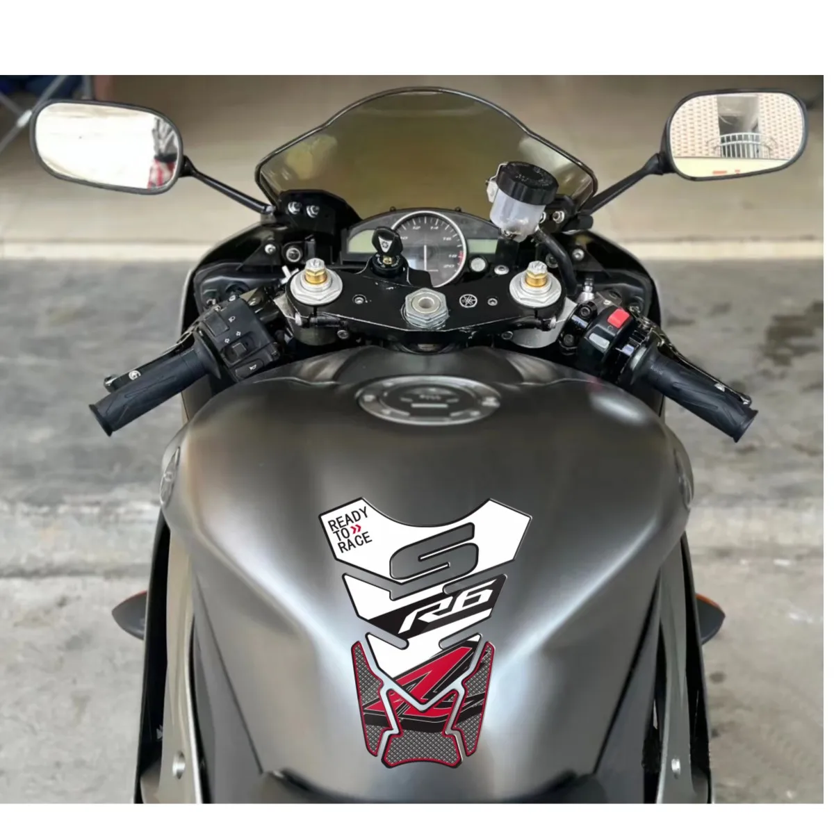 3D Motorcycle Fuel Tank Cap Pad Protector Stickers Decals For YAMAHA R6 R6S YZF-R6