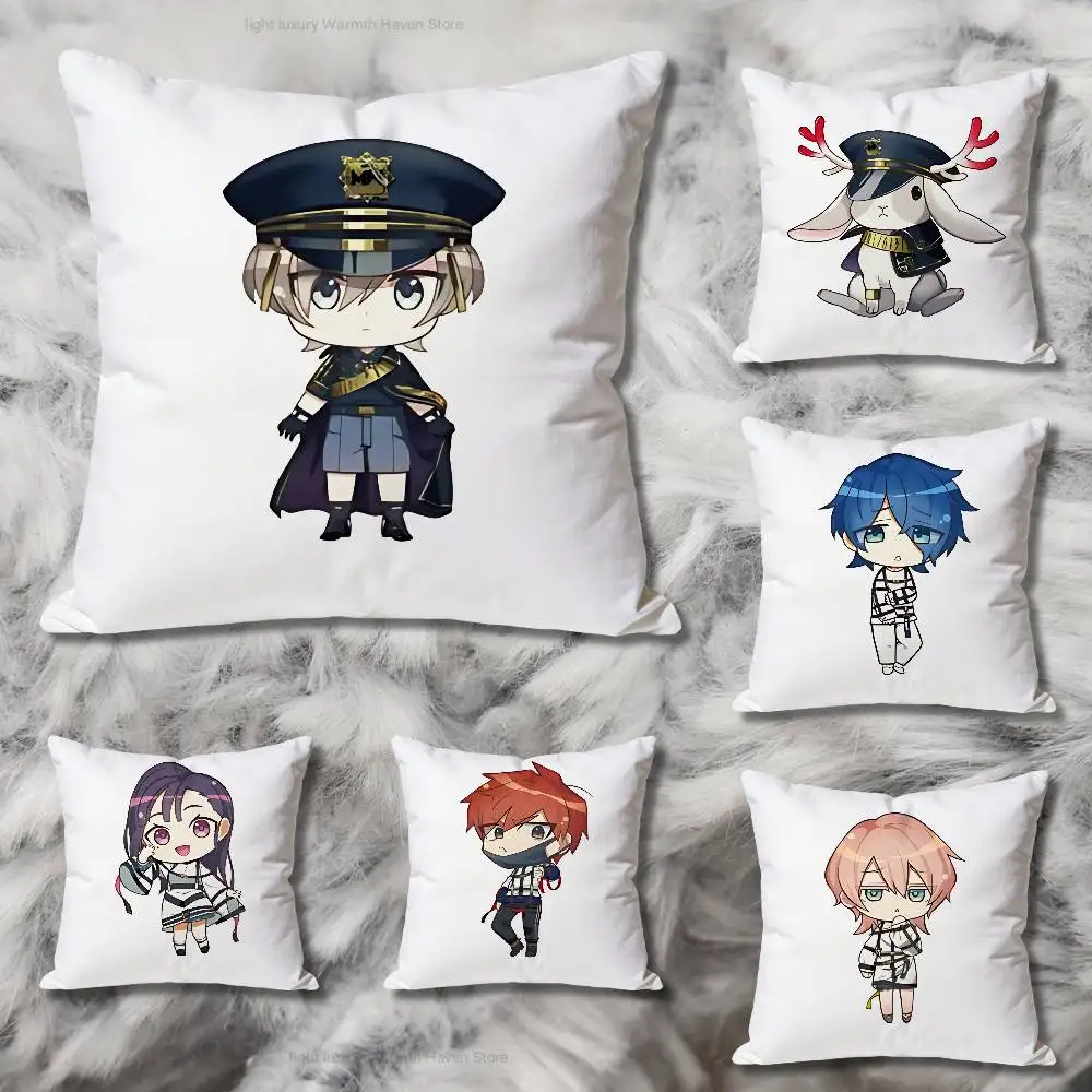 

Chibi Cute M-MILGRAMs Anime Celebrity Merchandise All-Match Printed Pillow Case Sofa Car Office Room Decoration Protector