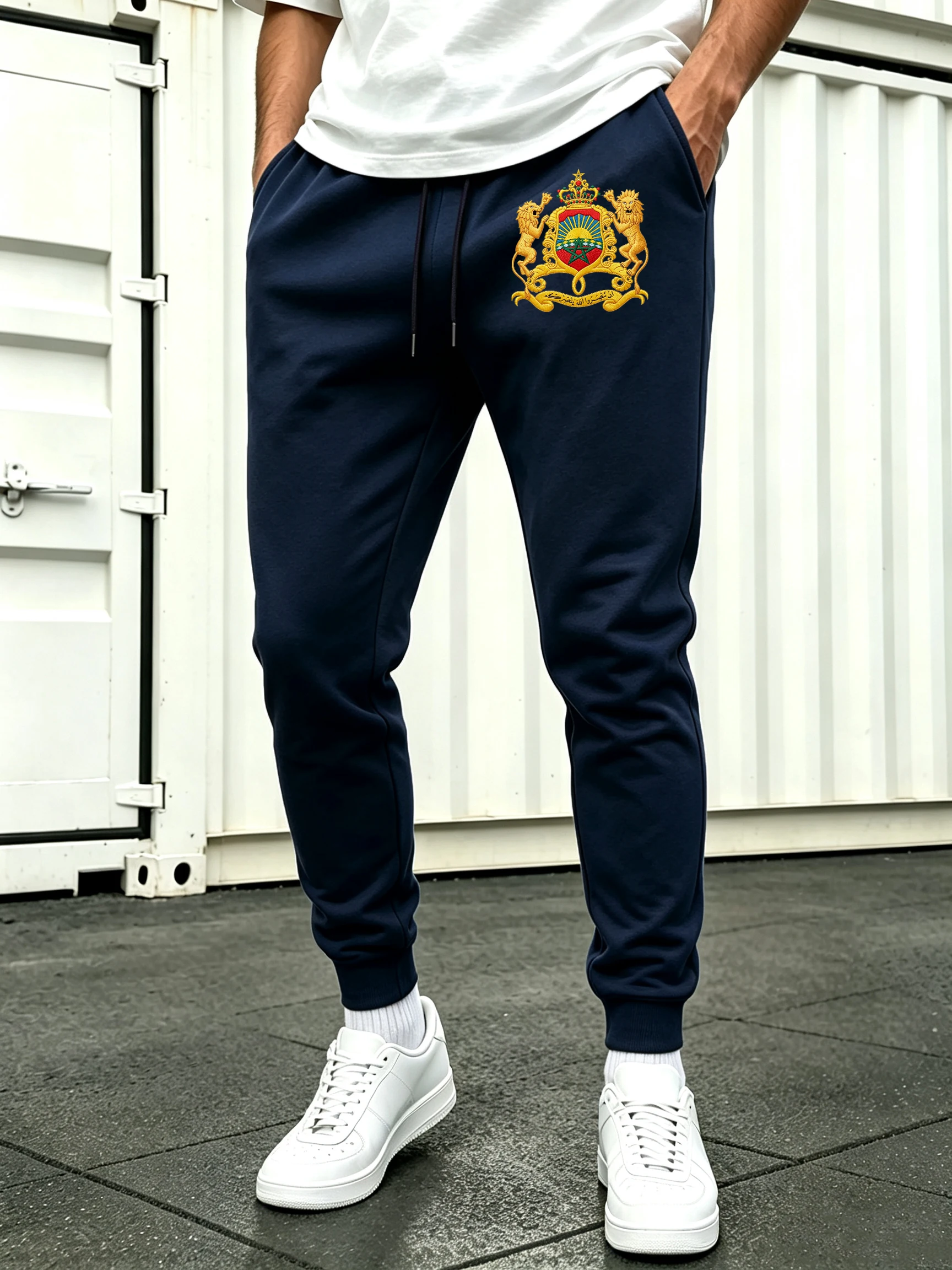 Morocco Printing Man All-Match Clothes Autumn Elastic Waist Britches Fashion Versatile Long Pant Joggers Multicolor Sweatpants