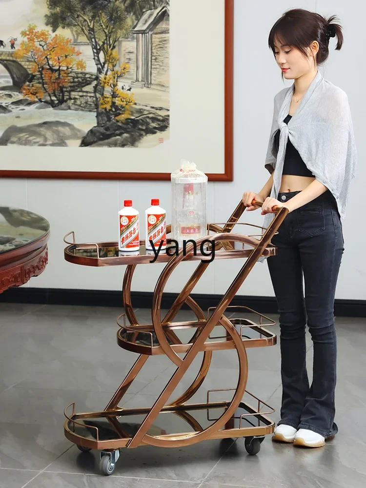 CX  high-end mobile wine cart Pastry delivery service cart Hotel food delivery cart