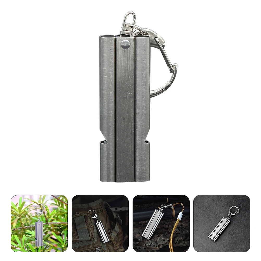 

Decibel Whistle Travel Camping Signal Whistles Stainless Steel Loud Emergency