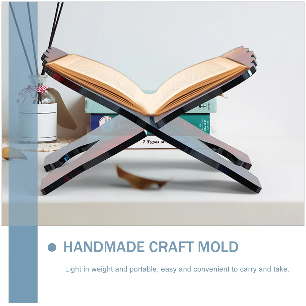

Creative Silicone Bookshelf Mold Diy Reading Bookcase Making Tool Crystal Epoxy Casting Kit Lightweight Easy Demold Manual Craft