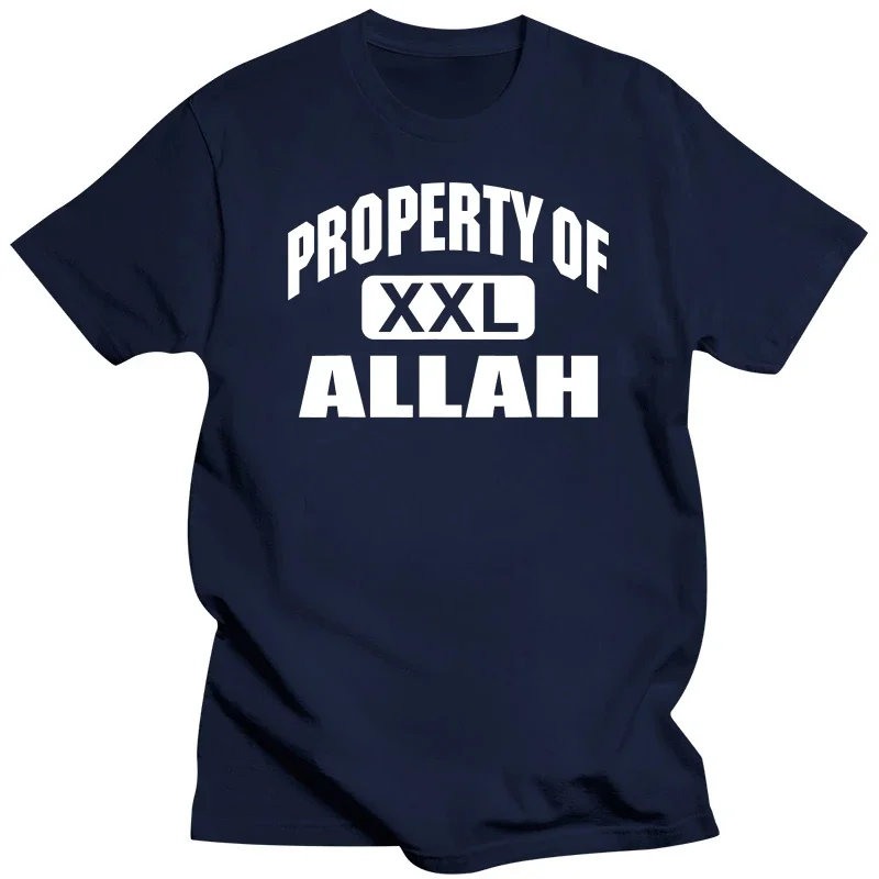 Property Allah XXL Ramadan Kareem Mubarak Mosque Islom T-Shirt T Shirt Hip Hop Printed Cotton Man T Shirt Printed