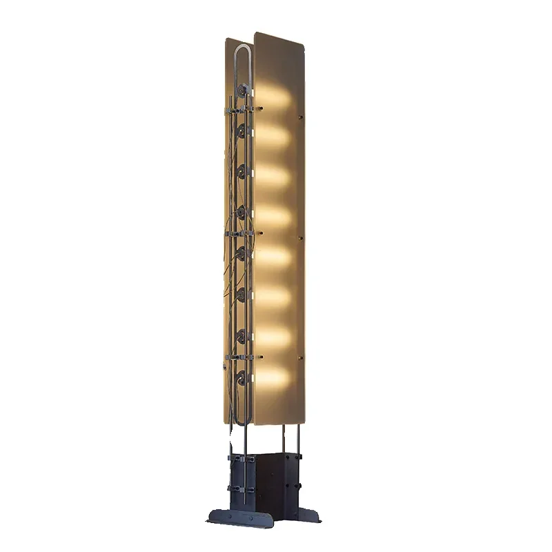 American retro industrial style styling designer high-end glacier floor lamp stainless steel atmosphere decorative floor lamp