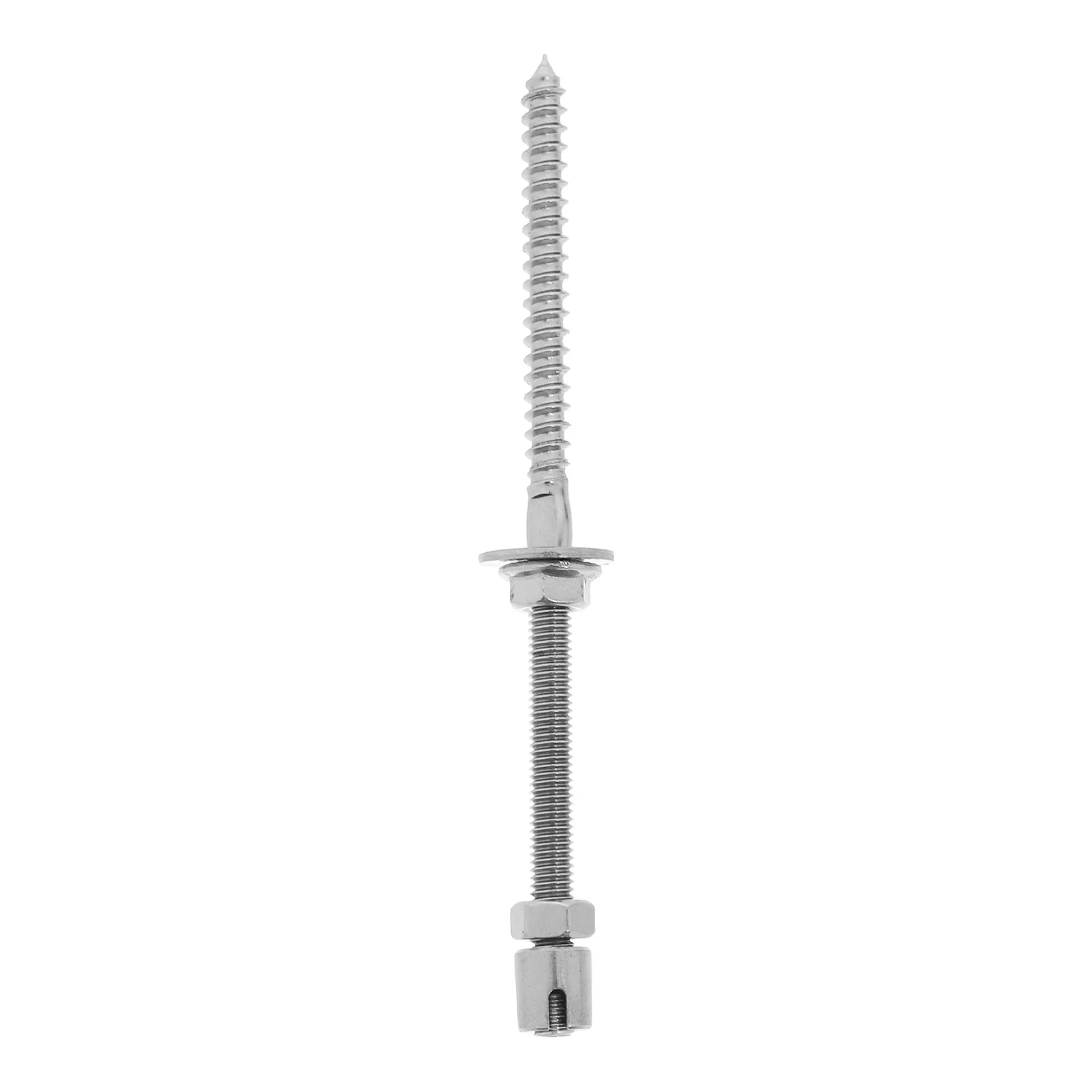 

Cross Clamp Stainless Steel Fixing Anchor Screw for Wire Rope Wall Trellis Garden Climbing Plants Outdoor Easy