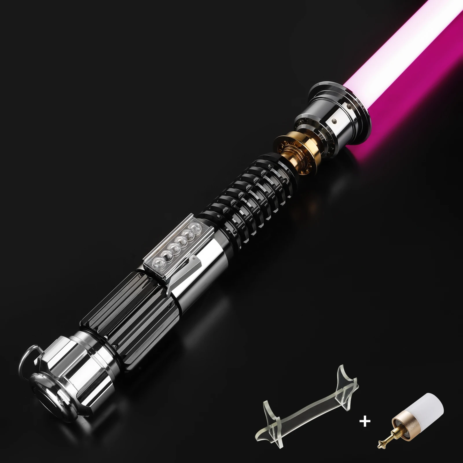 DamienSaber Obi-Wan Saber Force Heavy Dueling Lightsaber Smooth Swing Xeno3.0 Pixel Light Sabers with 34 Sound Fonts Bluetooth