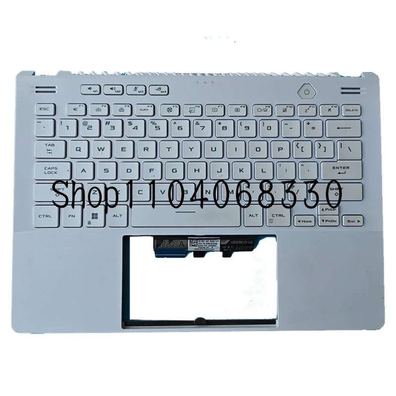 Repose-paume supérieur blanc pour ordinateur portable ASUS ROG Zephyrus G14 GA402 GA402R, 14 pouces, avec clavier