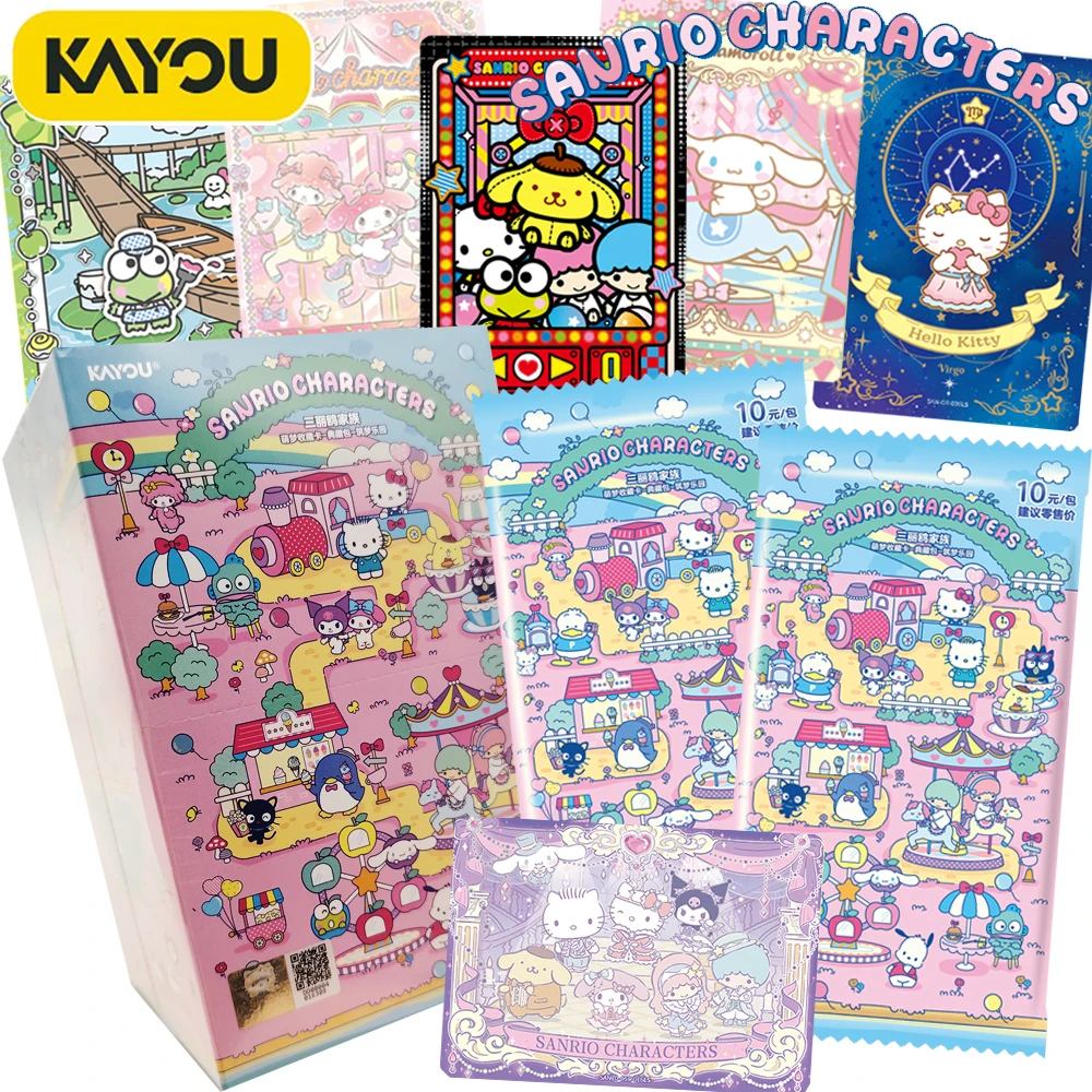 kayou-official-sanrio-characters-collection-cards-adorable-and-childlike-cartoon-star-anime-high-quality-peripheral-cards-gifts