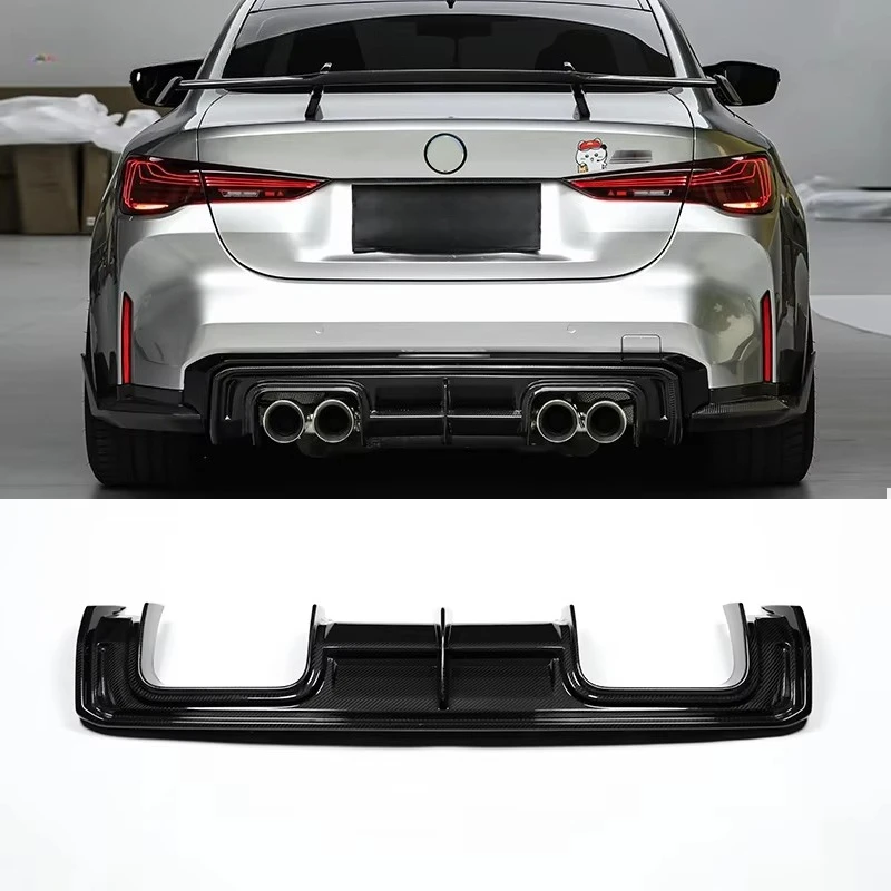 

High Quality Dry Carbon Fiber V Style Rear Diffuser Lip for M3/G80 G81 M4 /G82 G83 Splitter Lower Spoiler Body Kit Aero Kit