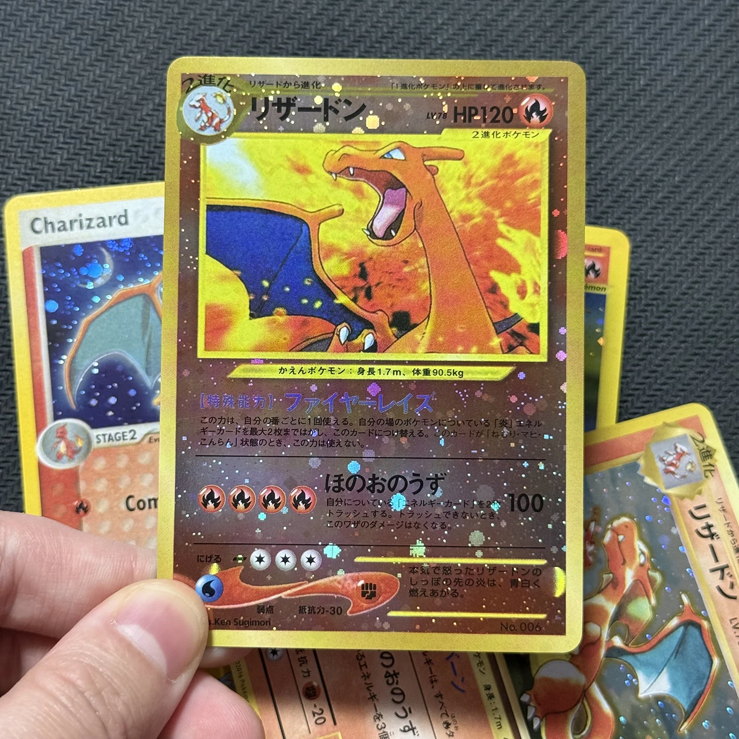 PTCG Proxy-Karten Holographische Japanische Promo-Karten Charizard Expedition Power Keepers Neo Premium File Brettspiel Sammlerstück