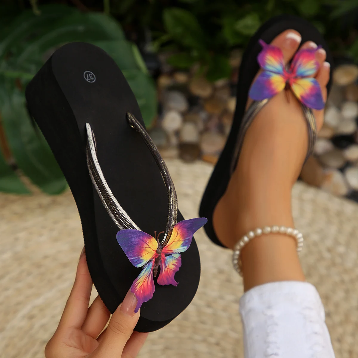 Slippers 2026 New Shoes Wedges Sandals Beach Home Slippers Women Flip Flops Lightweight Platform Slides Women Zapatos De Mujer