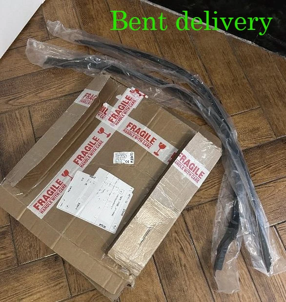 2 Pcs Front Outside Windshield Side Rubber for Ford Fiesta 2009-2014 Be8Z5403136A Protective Weatherstrip Outer Laminate