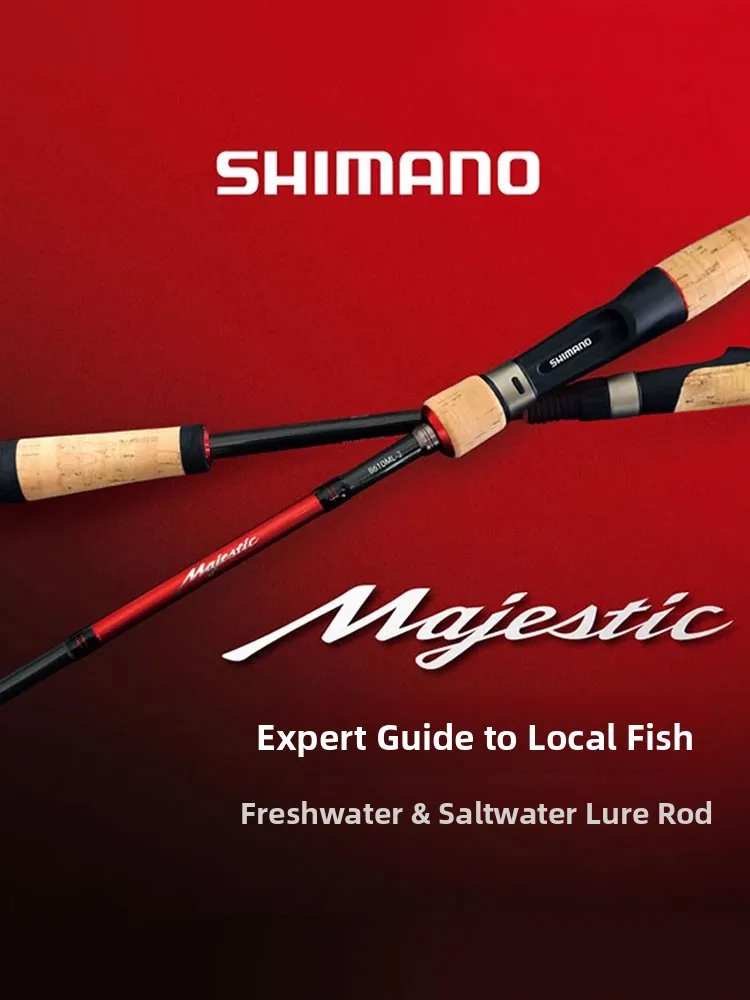 قصبة صيد شيمانو موديل 22 ماجيستيك للطرق، مصنوعة من ألياف الكربون للرمي البعيد، مناسبة لصيد سمك القاروص والحشرات، قابلة للتعدي... #4