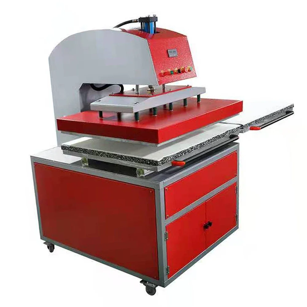 wholesale heatpress penumatic large heat press sublimation printer machine dual heat press machine for apparel factory