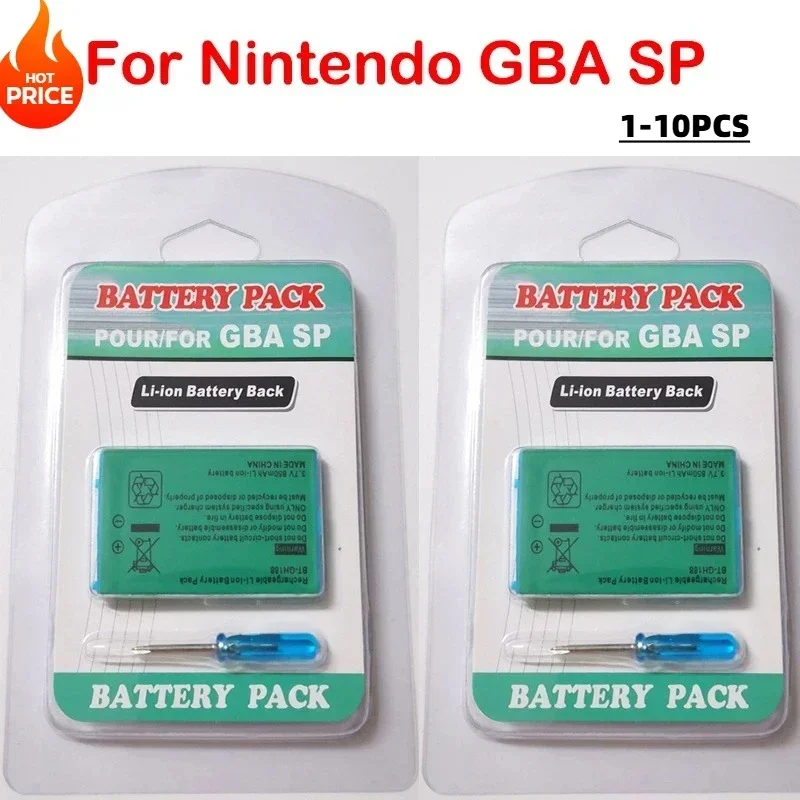 CTR-003 Battery for Nintendo GBA SP Gameboy 3DS NDSL SPR-003 Host Battery 3.7V Lithium Built-in Cell N3DS 2DS Gamepad Controller