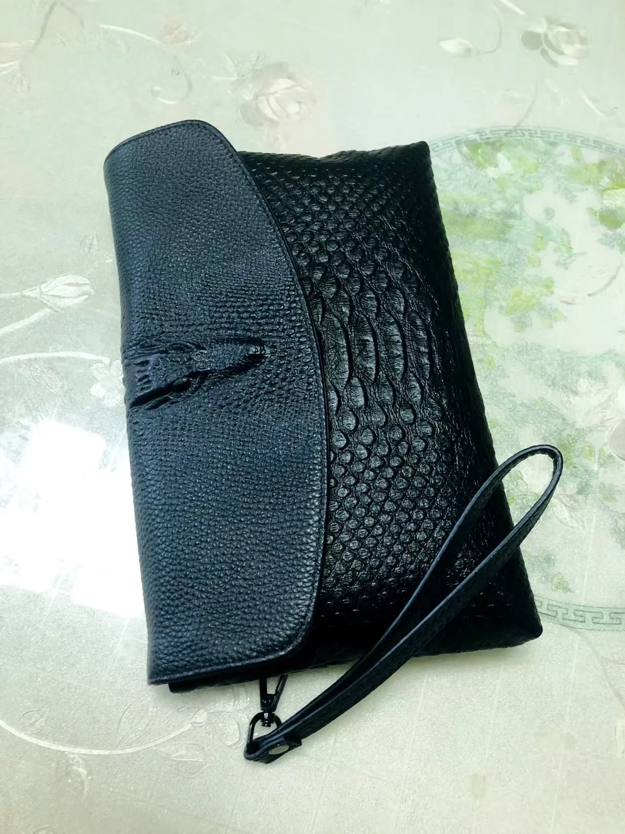 New Fashion Business Men's Long Clutches Wallet High Quality Natural Real Leather Male Genuine Leather Cash Purses Clutch