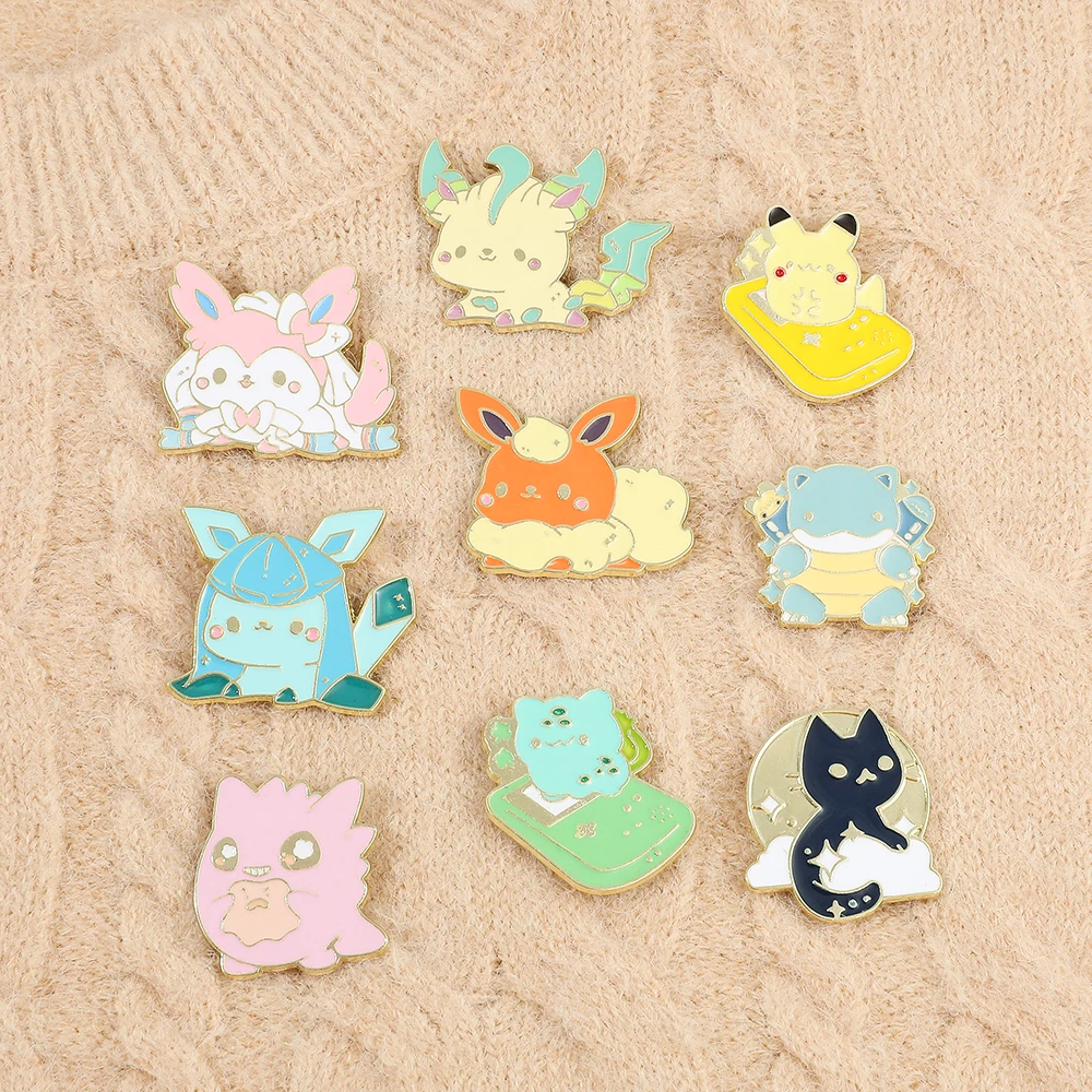 Bansai Cartoon Cute Things Anime Enamel Pin Pins for Backpacks Woman Brooches Lapel Pin Metal Badges Jewelry Gifts For Kids