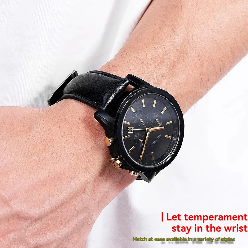 Ремешок для часов из воловьей кожи 20 мм 22 мм для FOSSIL FS4835 FS5237 ME3052 FTW1114, мягкий удобный ремешок, мужской быстросъемный браслет