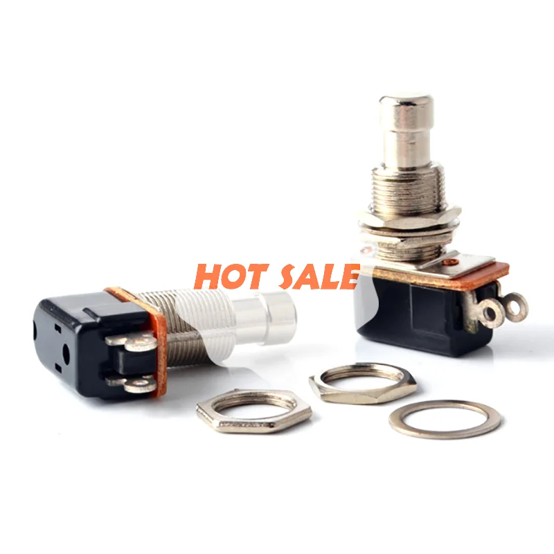 

Momentary SPST Soft Touch Push Button Stomp Foot Pedal Switch Electric Guitar Switch OFF-Momentary ON