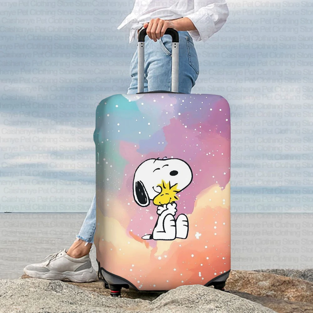 Snoopy Cute Pattern Luggage Protective Cover Trolley Luggage Dust Bag Cover Fashion Personality Travel Accessories