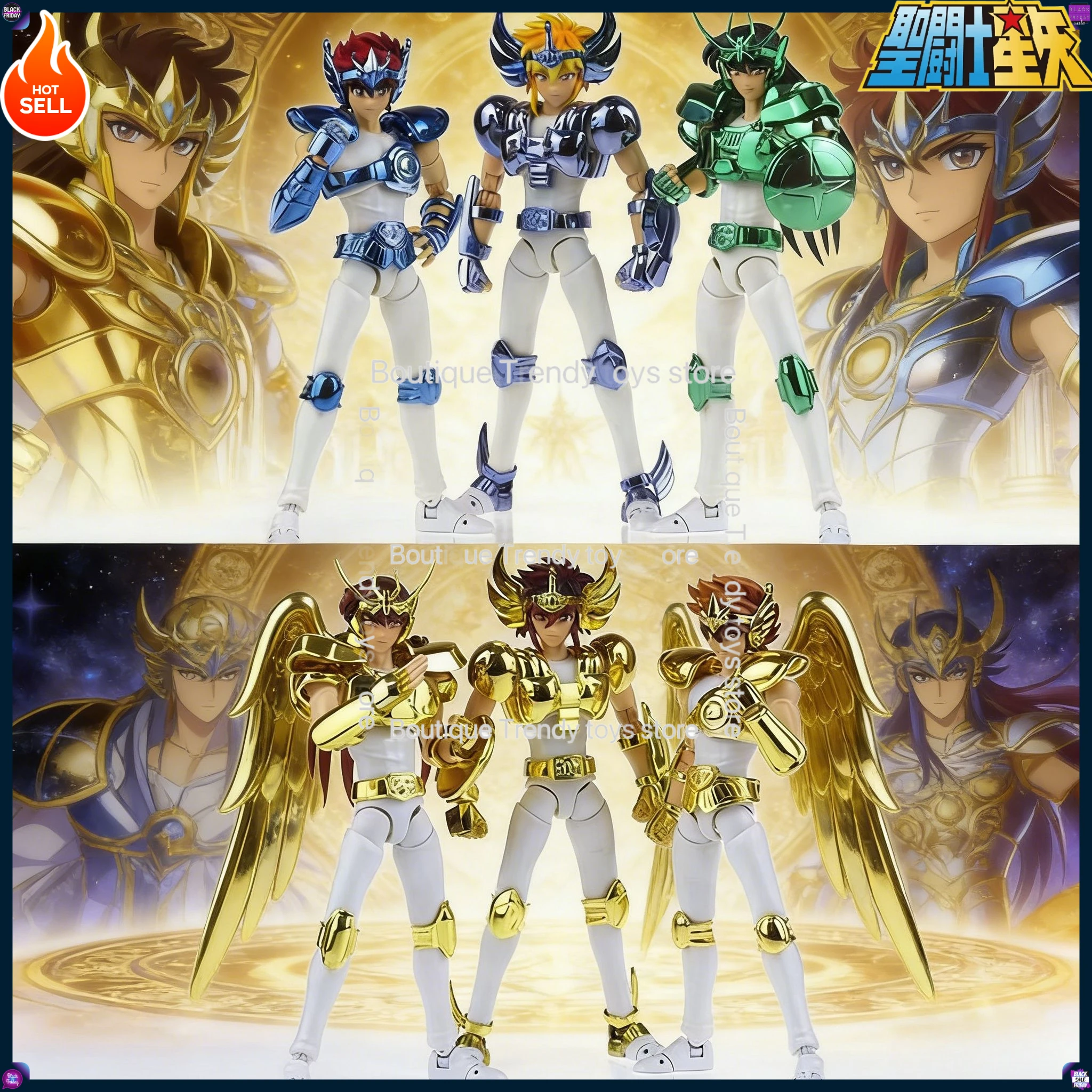 

MMD Saint Seiya Myth Cloth Pegasus Andromeda Shun Dragon Shiryu Hyoga Cygnus Comic/Manga Ver Knights of the Zodiac Фигурка