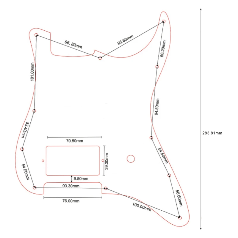 Pleroo Custom Guitar 11 Screw Holes Pickguards Suit For Fender Tom Delonge Strat Guitar US Spec Strat With Bridge PAF Humbucker