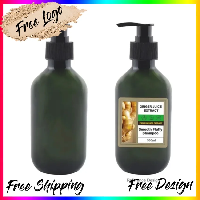 

Custom 300ml Refreshing Ginger Shampoo Oil Control Anti Peeling Fixed Hair Dandruff Removing Smooth Fluffy Shampoo Bulk Makeup