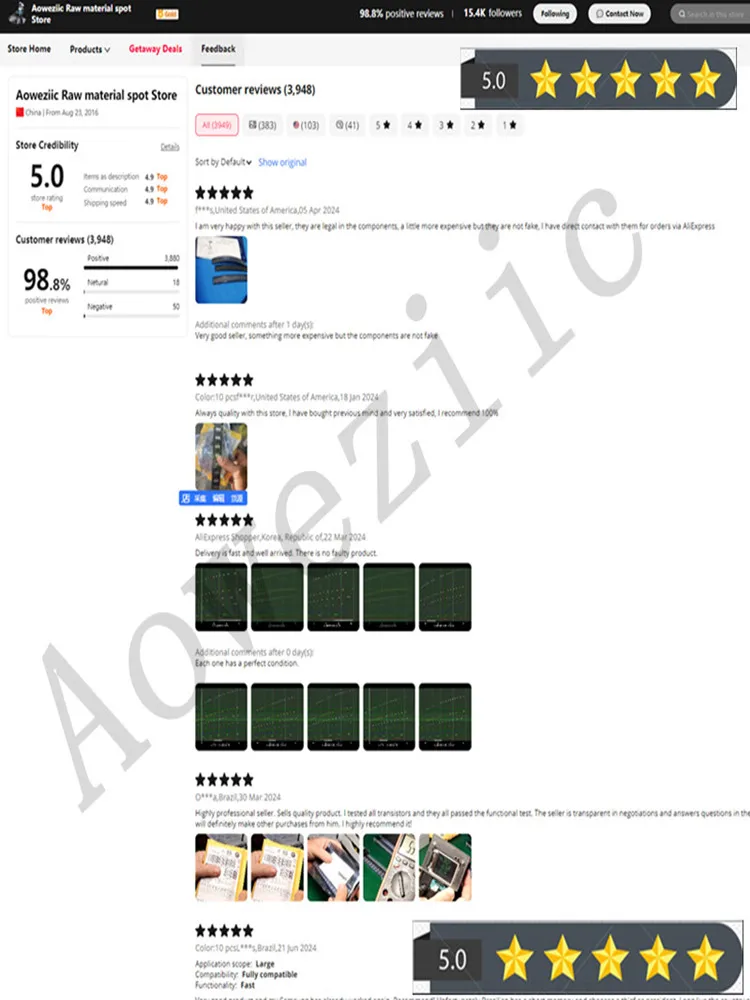 Aowezic 오리지널 수입 L7805CV-DG, 2024 + 100%, L7805CV TO-220 선형 레귤레이터 트랜지스터, 1.5A 5V, 신제품