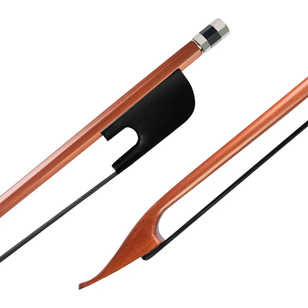 4/4 3/4 1/2 1/4 1/8 Violin Bow Baroque Fiddle Bows For Violino  Brazilwood Bow With Black Horsehair