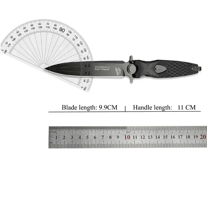 HOT Russian HOKC Rocket Folding Pocket Knife D2 Blade G10 Handle Survival Self Defense Hunting EDC Jackknife Rescue EDC Tools