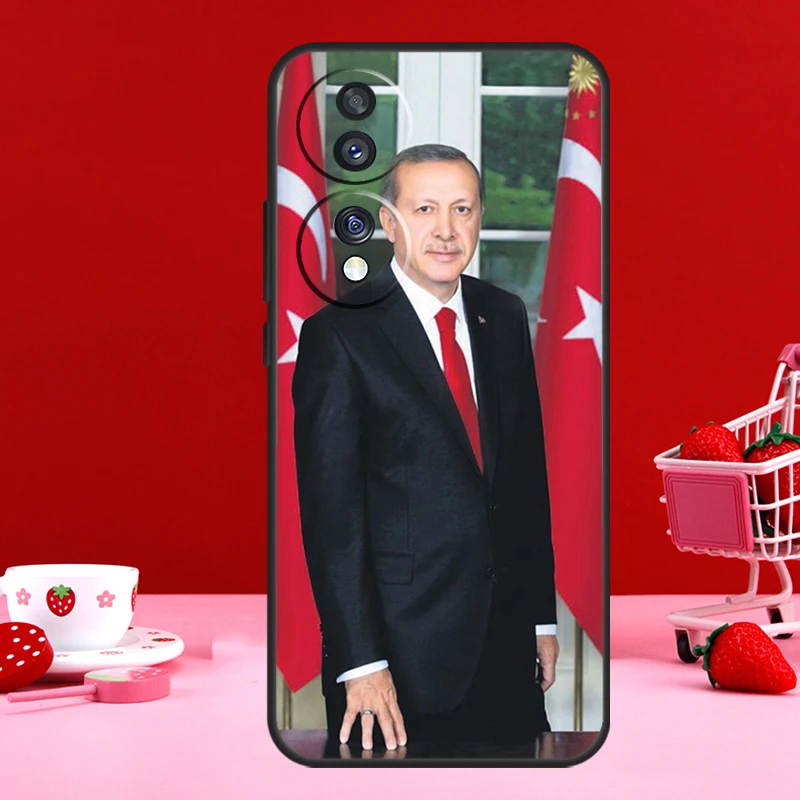 President Turkey Recep Tayyip Erdogan For Honor X9b X8b X8a X9a X6a X7a X6 X7 X8 X9 Honor 90 70 50 Magic 5 Lite Magic 6 Pro Case