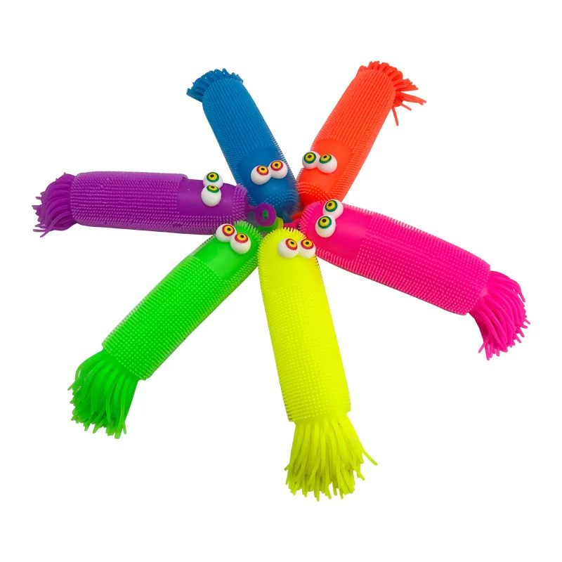 

Novelty Colourful Caterpillar Squeeze Ball Pinch Funny Cute Toy Spiky Ball Glowing Sensory Squishy Fidget Stress Relief Kid Gift