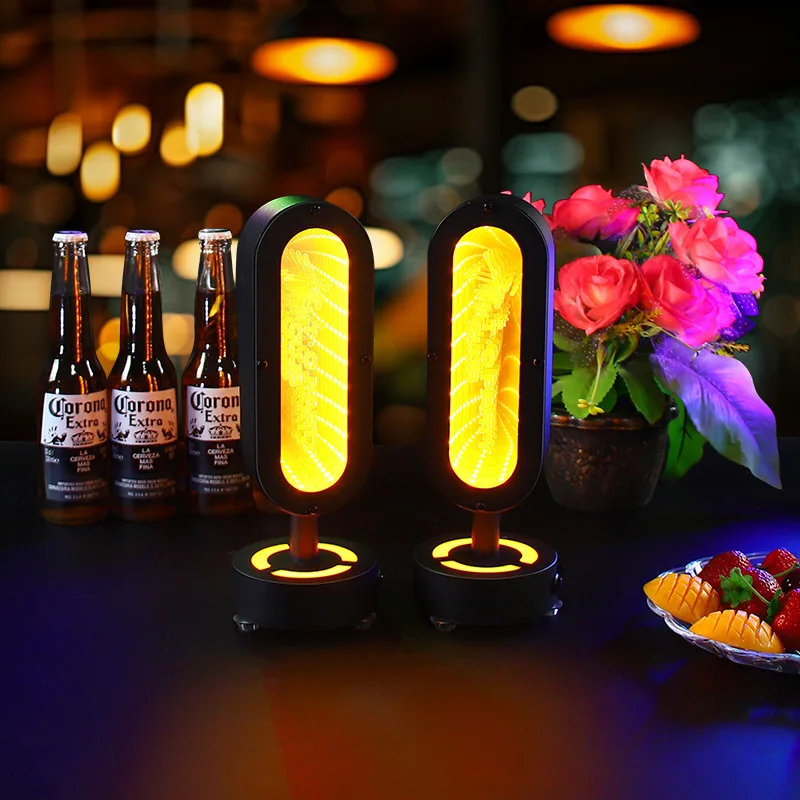 

Интернет-знаменитости, светодиодная зарядная барная настольная лампа, креативный ресторан, прозрачный бар, киберспорт, окружающий свет, уличный ночник, барная таблица