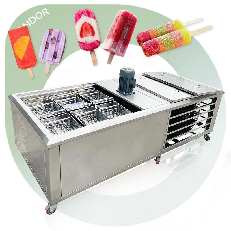 Máquina para hacer paletas de helado, helados de paleta, helados congelados, dulces de hielo