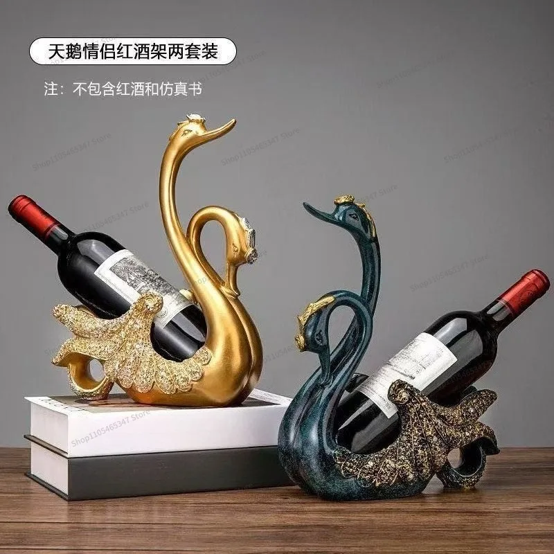 For Swan-shaped Wine Racks, Handicraft Ornaments, Household, Restaurant Wine Cabinets, Champagne Wine Display Racks