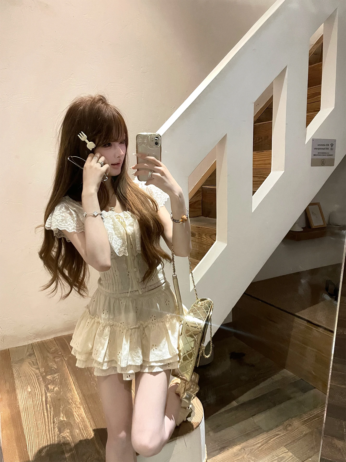 

Юбка Pure Desire: женская летняя юбка с вышивкой и ажурным узором, уникальный дизайн, хлопок, сексуальная, с высокой талией, А-силуэт