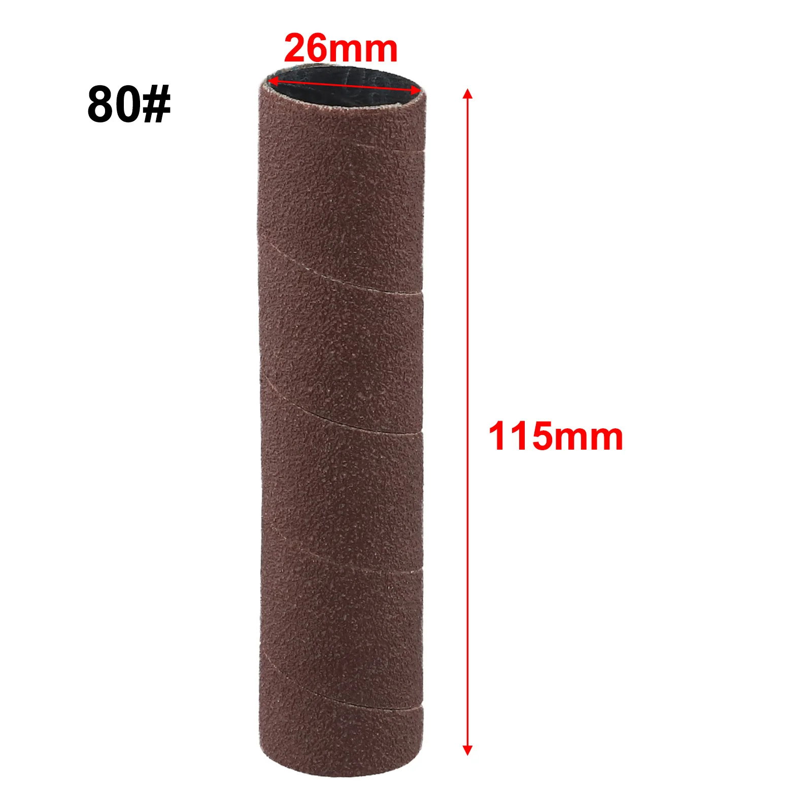 1PC 4.5inch Sanding Ring Sleeves Sanding Paper Drum Polishing Tools 80/150/240240 Grit Abrasive Tool Grinding Sand Ring Bit