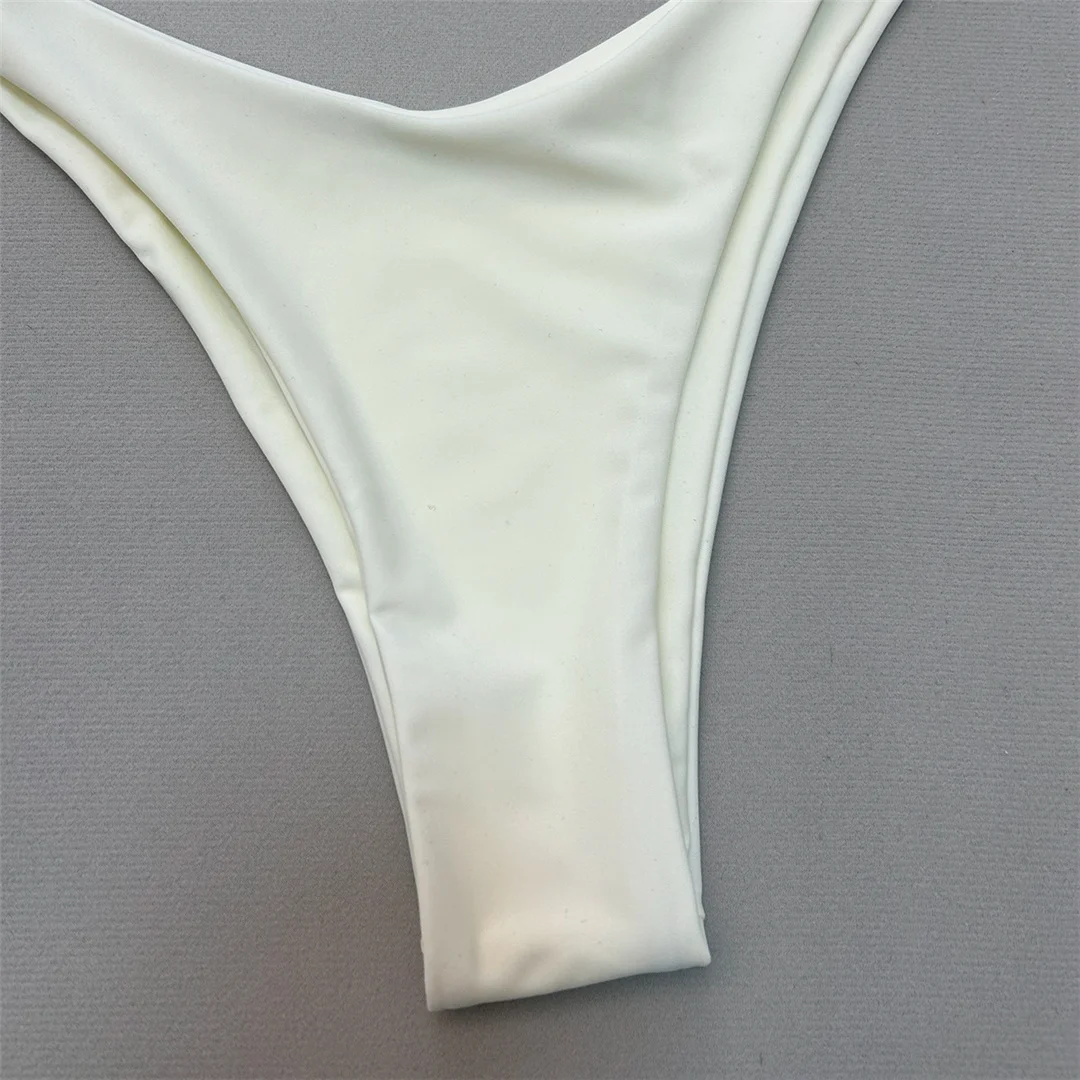 Bikini mit Schnürung, brasilianischer Schnitt, hoher Beinausschnitt, zweiteiliger Badeanzug für Damen, gepolsterter Badeanzug, Badebekleidung, Modell V6654. – Detail 19