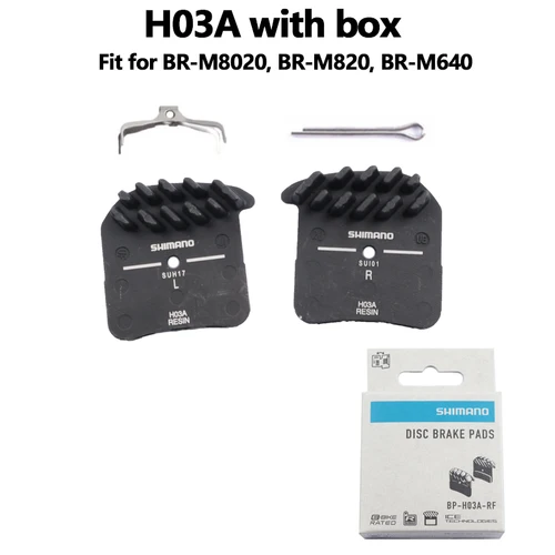 Pastillas de freno de disco SHIMANO H03A H03C de resina para Saint Zee BR 4 pistones M820 M640 M8020 freno de pastilla de resina