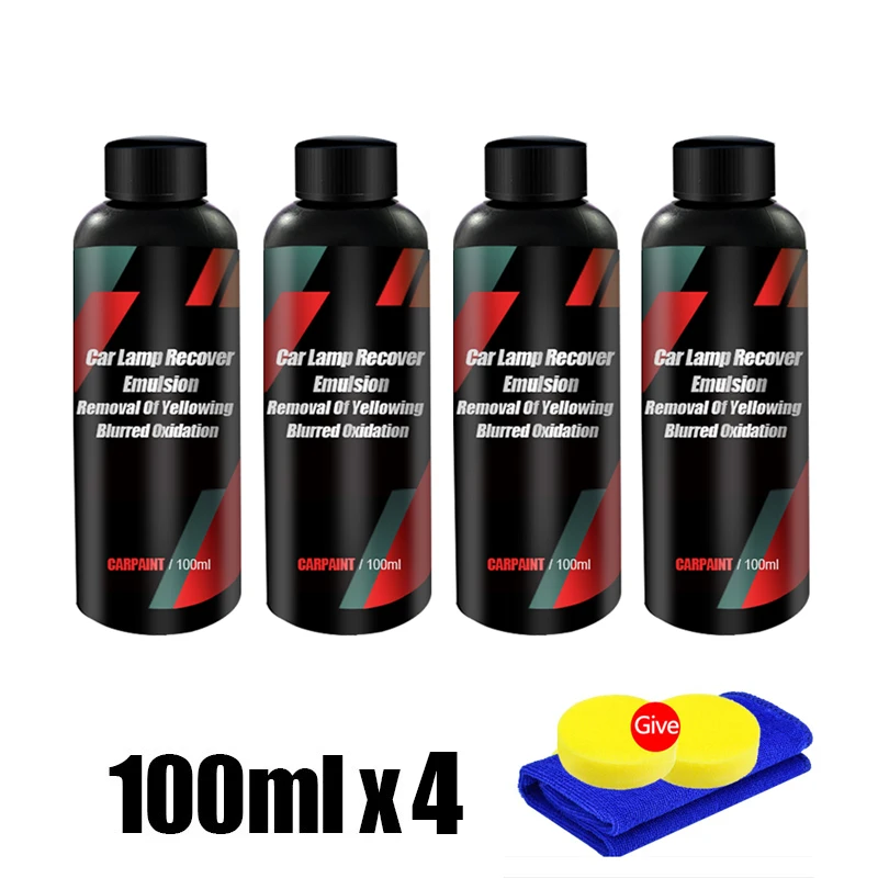 Car Headlight Restoration Polishing Kits Headlamp Repair Kits Car Light Polisher Cleaning Paste Car Paint Care Refurbish Agent