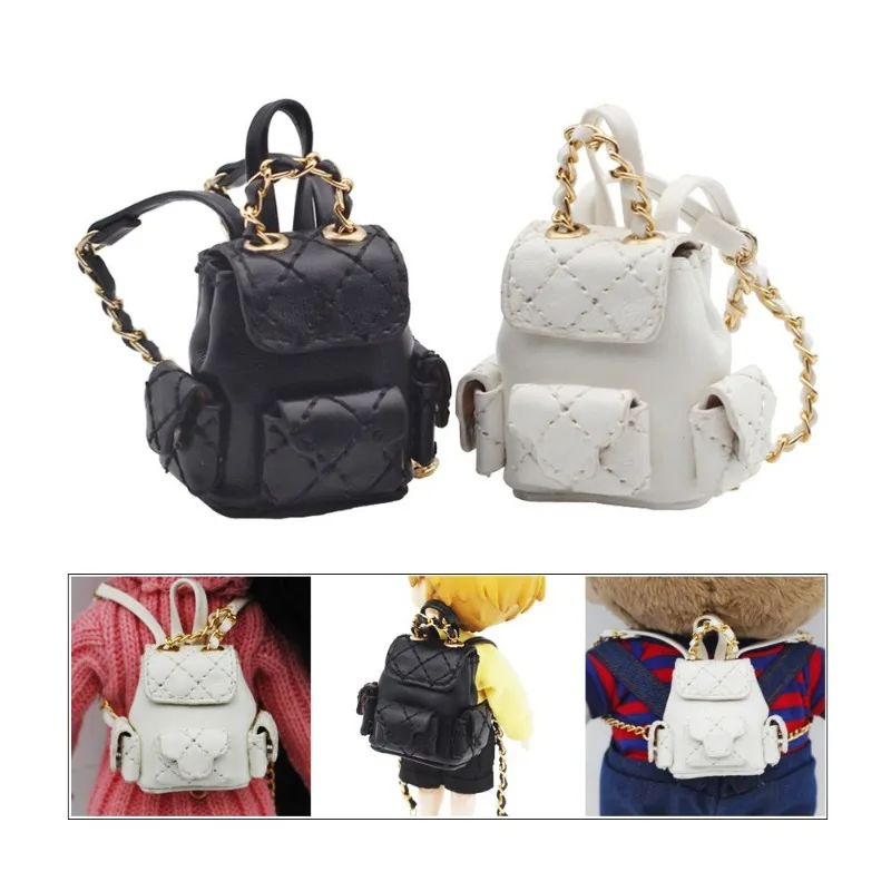 OB11 Bag  (4*2.3cm)  ,for  1/12 BJD Molly Labubu Macaron UpsetDuck and  15-20cm Cotton Doll  and 1/8 BJD Doll Backpack