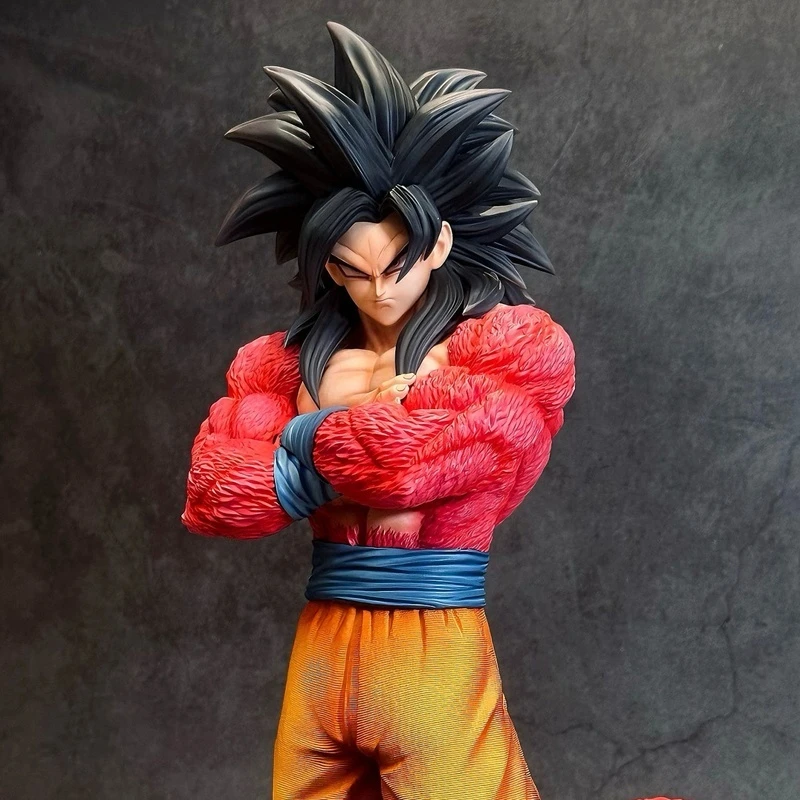 

32cm Dragon Ball Planb Super Saiyan 4 Goku Premium Gk Statue Collectible Anime Figure Top Edition Model Ornament Boy'S Toys Gift
