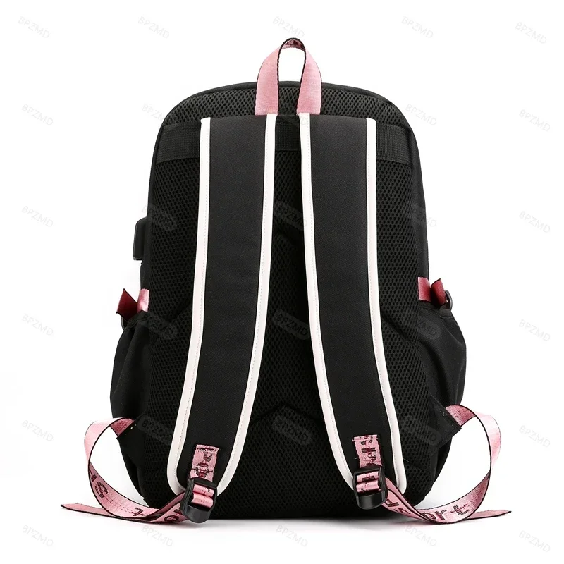 Anime Plecak Torba Demon Slayer Nezuko Kawaii Kreskówka Tornister dla dorosłych Duża pojemność Manga Do podróży Codzienne dziewczyny BookBag