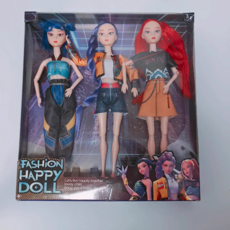 2025 In Voorraad Kpop Demon Hunters Huntr/X Perifere Pop Handgemaakte Meisje Geschenkdoos Kawaii Action Figure Speelgoed