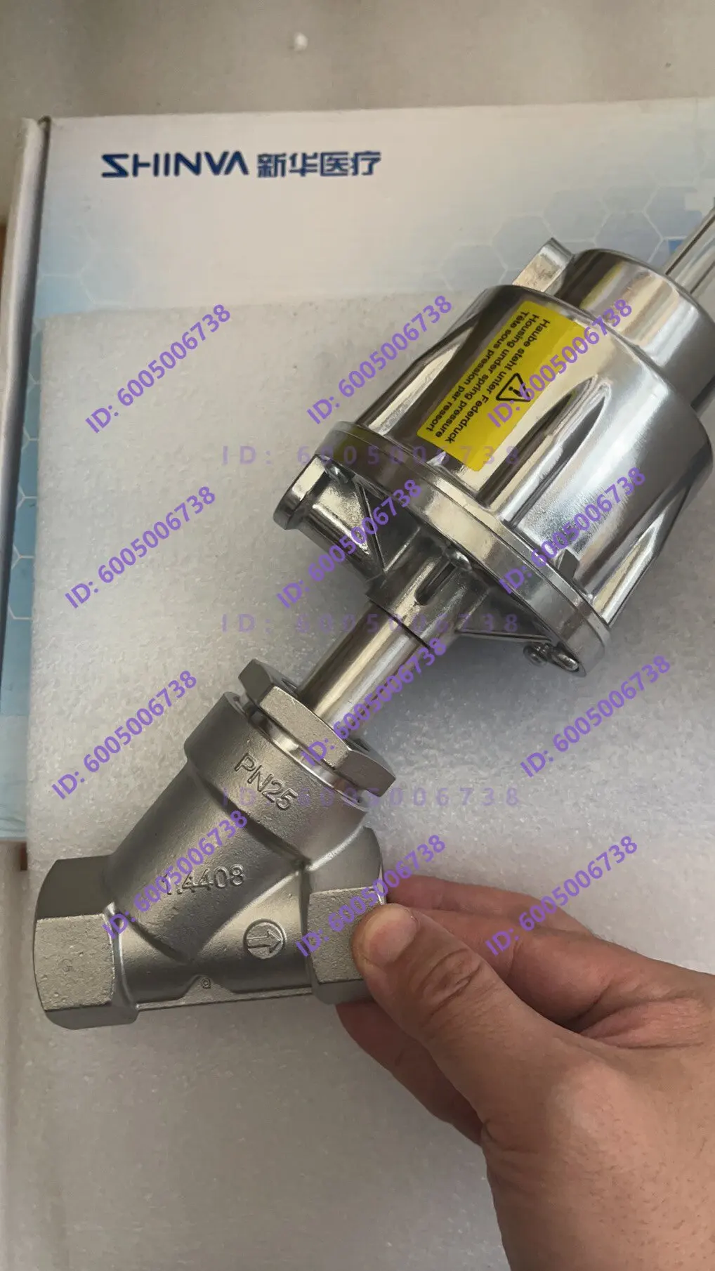 Vacuum sterilizer XG1.D GEMU pneumatic valve 514S25D137511, 1 inch